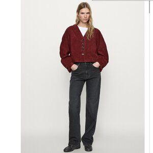 Zara High-waisted Straight Jeans Black Size 12